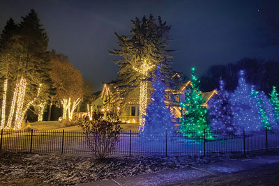 holiday lighting landscape architectural