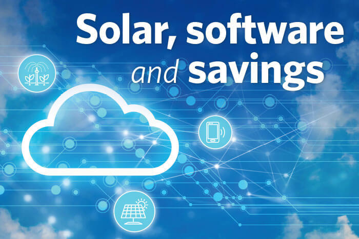 irrigation controllers; software, solar